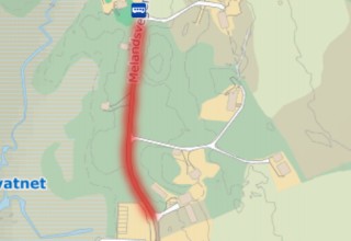 Utbetring av delar av fylkesveg 247 (Melandsvegen)
