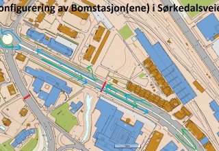 Bomstasjon i Sørkedalsveien - konfigurering for å hindre urettmessig belastning