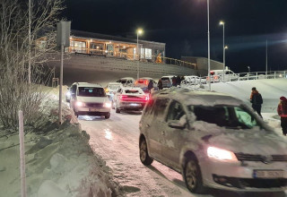 Trafikksituasjonen ved levering og henting på Kabelvåg skole